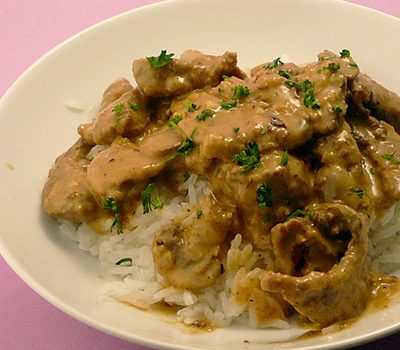 Bœuf Stroganov