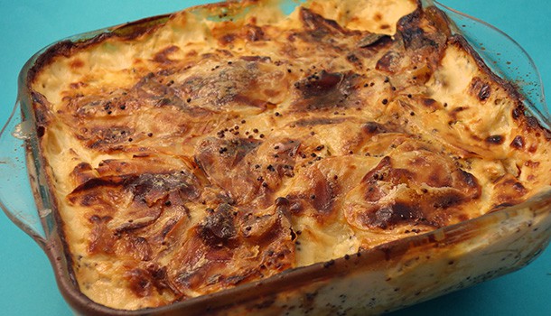 Gratin de pommes de terre à la moutarde