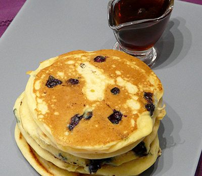 Pancakes aux myrtilles