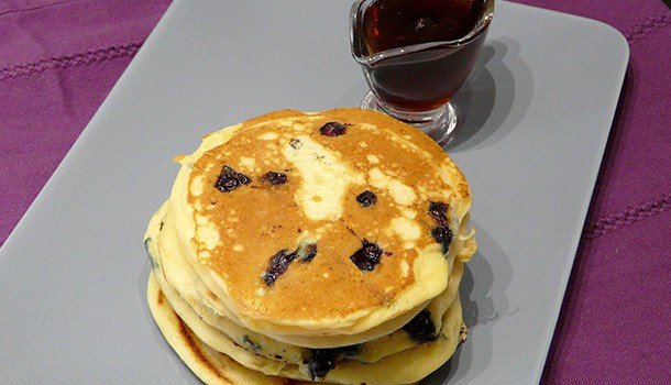 Pancakes aux myrtilles