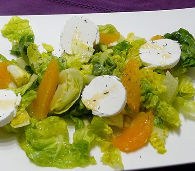 Salade de chèvre à l’orange