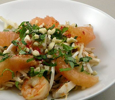 Salade vietnamienne au pamplemousse