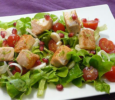 Salade saumon grenade