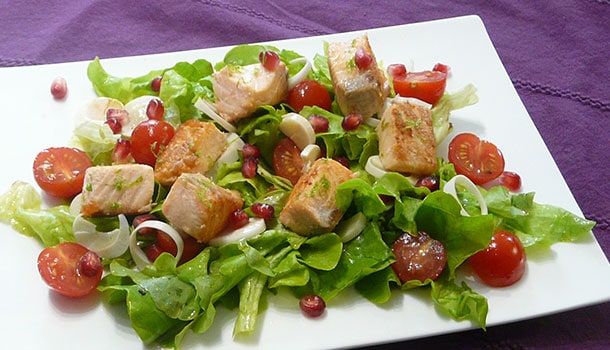 Salade saumon grenade