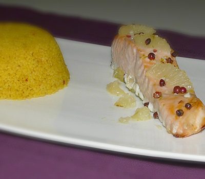 Saumon rôti au citron vert