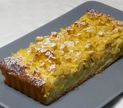 Tarte normande briochée aux pommes