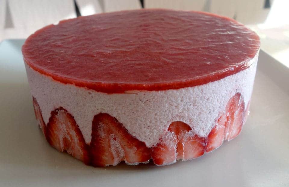 Bavarois aux fraises