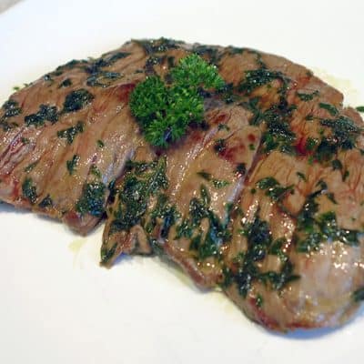 Bavette marinée en persillade