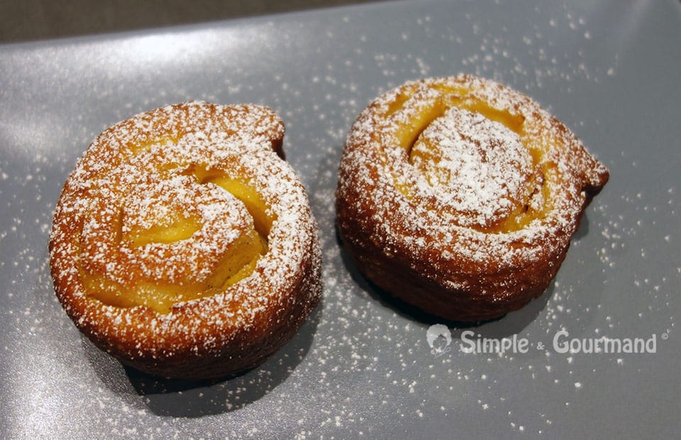 Beignets roulés aux pommes