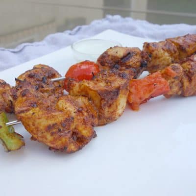 Brochettes de poulet Tandoori