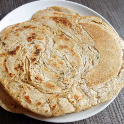 Paratha ail coriandre