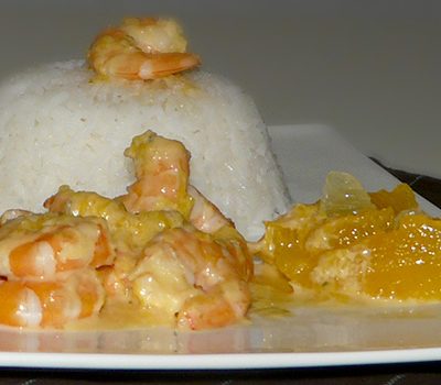 Crevettes aux agrumes