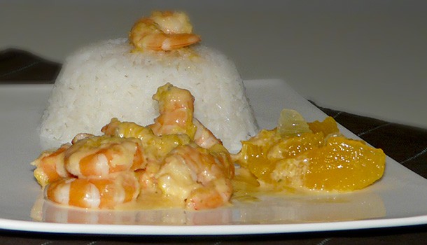 Crevettes aux agrumes