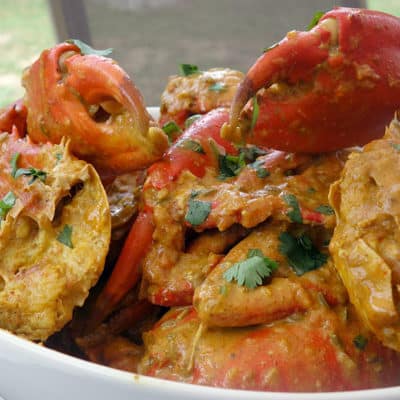 Crabe au curry