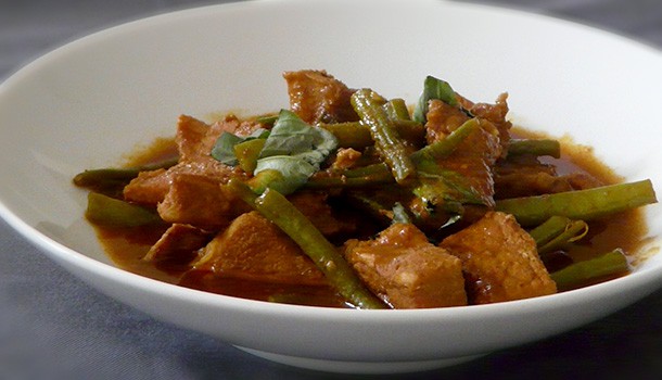 Curry rouge de porc thaï