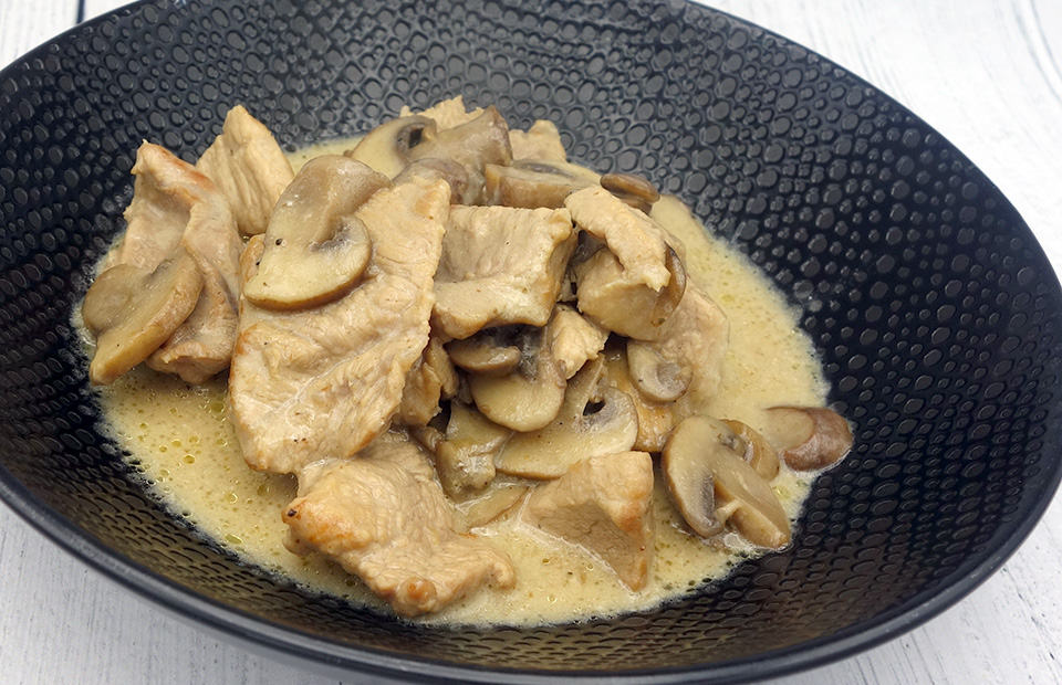 Émincé de veau à la zurichoise