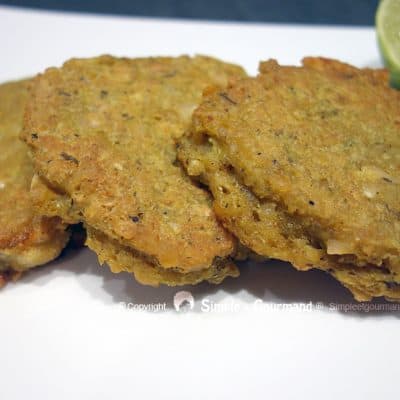 Galettes de lentilles corail au curry