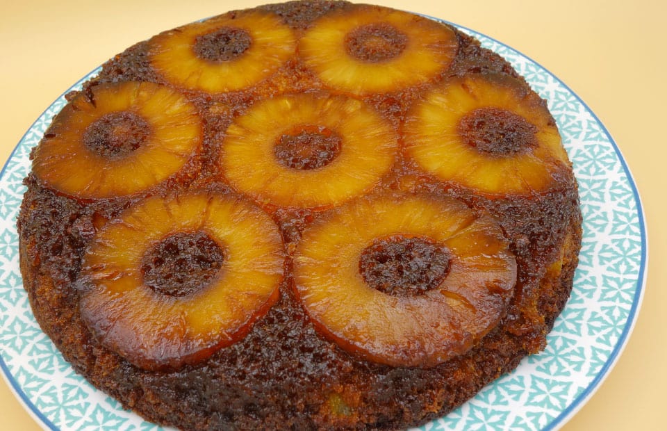 Gâteau ananas caramélisé