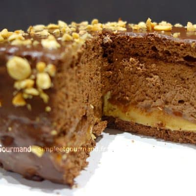 Gâteau chocolat cacahuètes