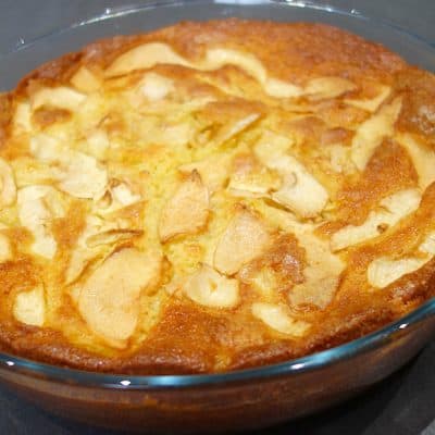 Gâteau fondant aux pommes et au mascarpone