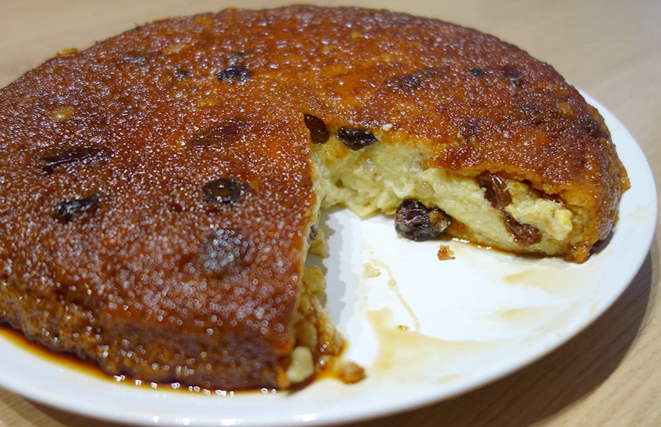 Gâteau de semoule rhum raisins