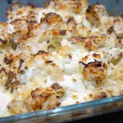 Gratin chou-fleur mascarpone