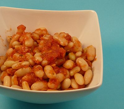 Haricots blancs à la tomate