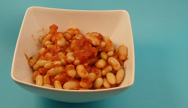 Haricots blancs à la tomate