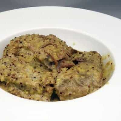 Joues de porc à la moutarde