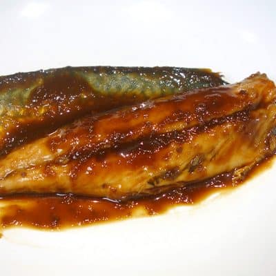 Maquereau confit au miso