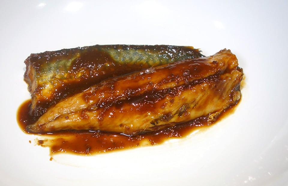 Maquereau confit au miso