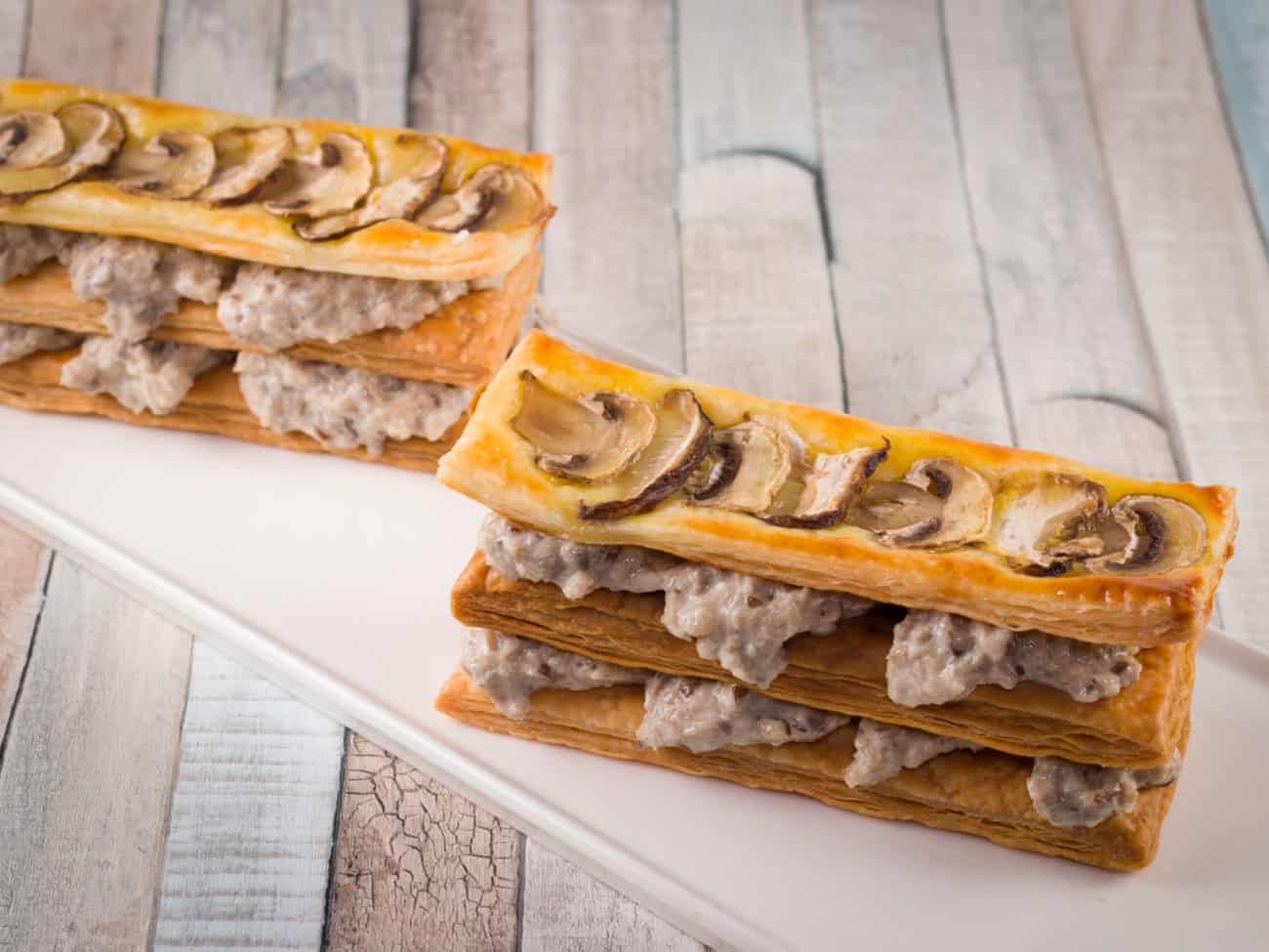 Millefeuille champignons