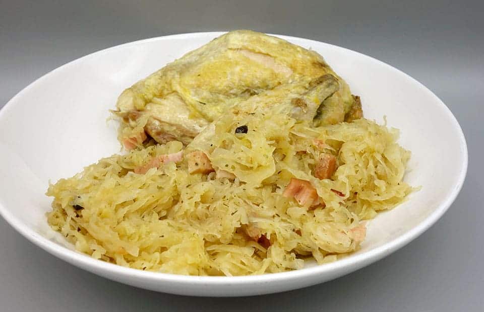 Pintade à la choucroute