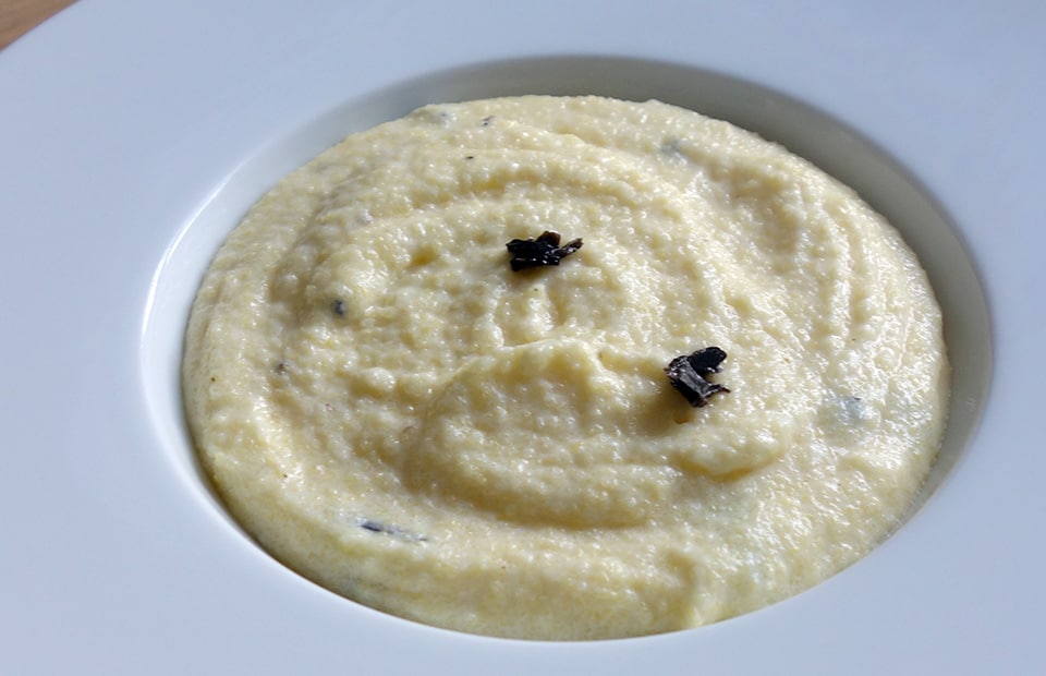 Polenta crémeuse truffée