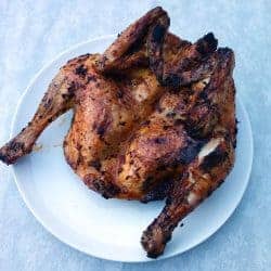 Poulet crapaudine au barbecue