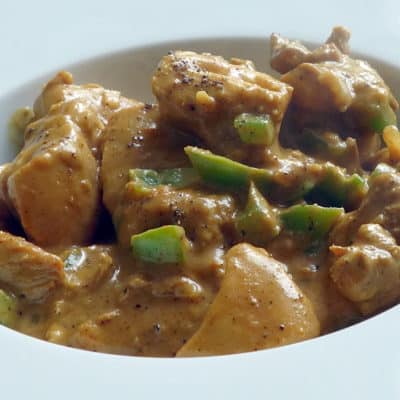 Poulet au curry et au poivre