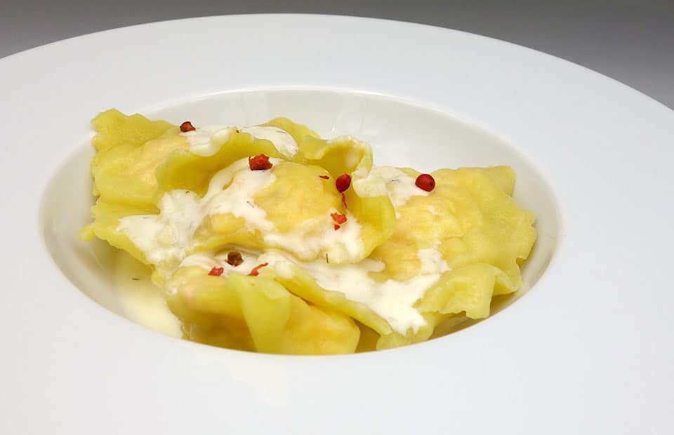 Raviolis aux 2 saumons