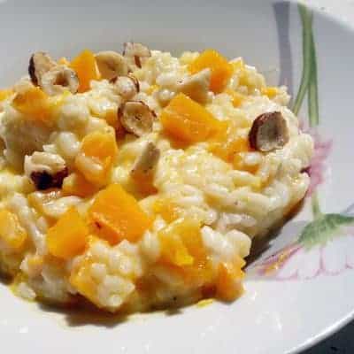 Risotto potimarron noisettes