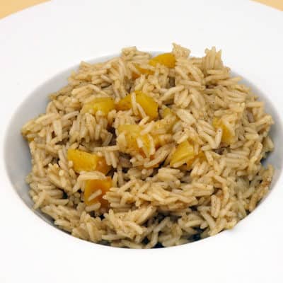 Riz pilaf épices abricots