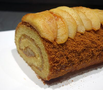 Gâteau roulé pommes speculoos