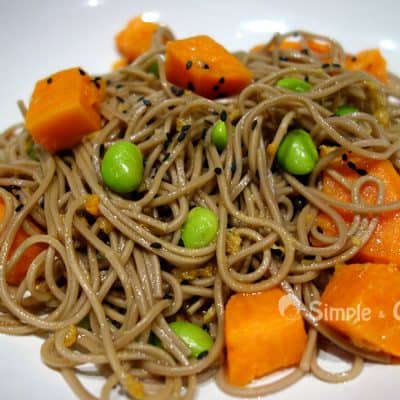 Salade de soba aux patates douces