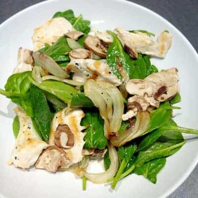 Salade de poulet épinards fenouil