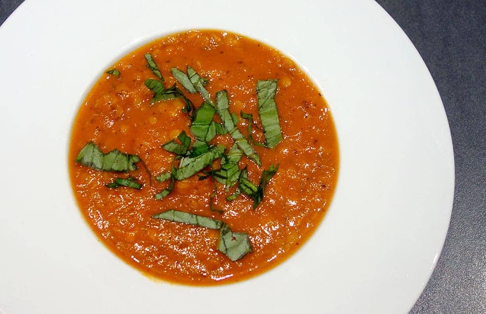 Soupe de légumes lentilles corail