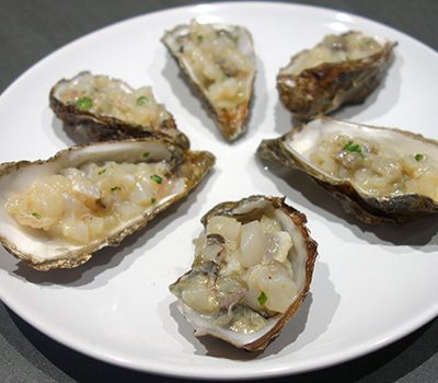 Tartare d’huîtres et de St-Jacques