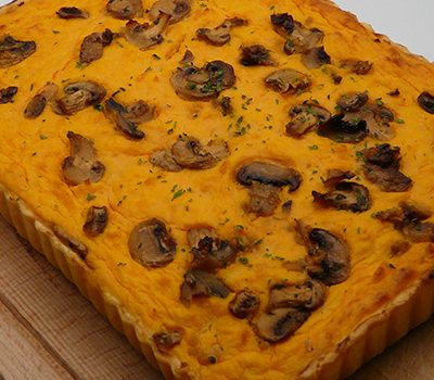 Tarte butternut champignons