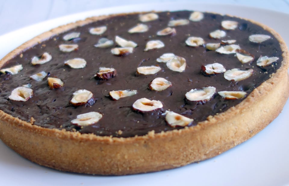 Tarte chocolat noisettes