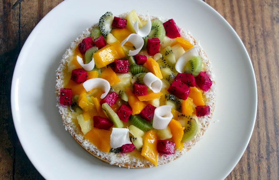 Tarte aux fruits exotiques