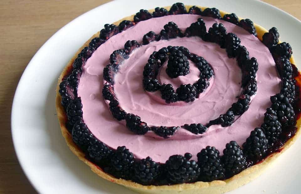 Tarte mûres hibiscus