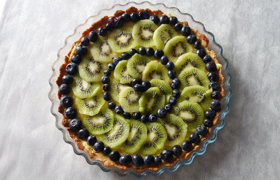 Tarte myrtilles kiwi