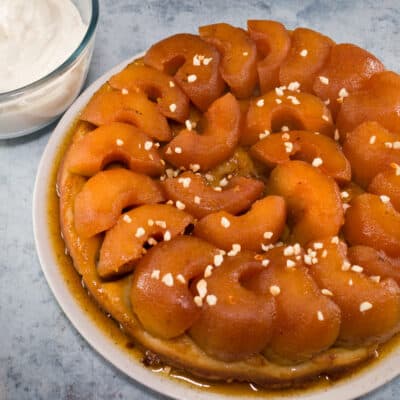 Tarte tatin amandes